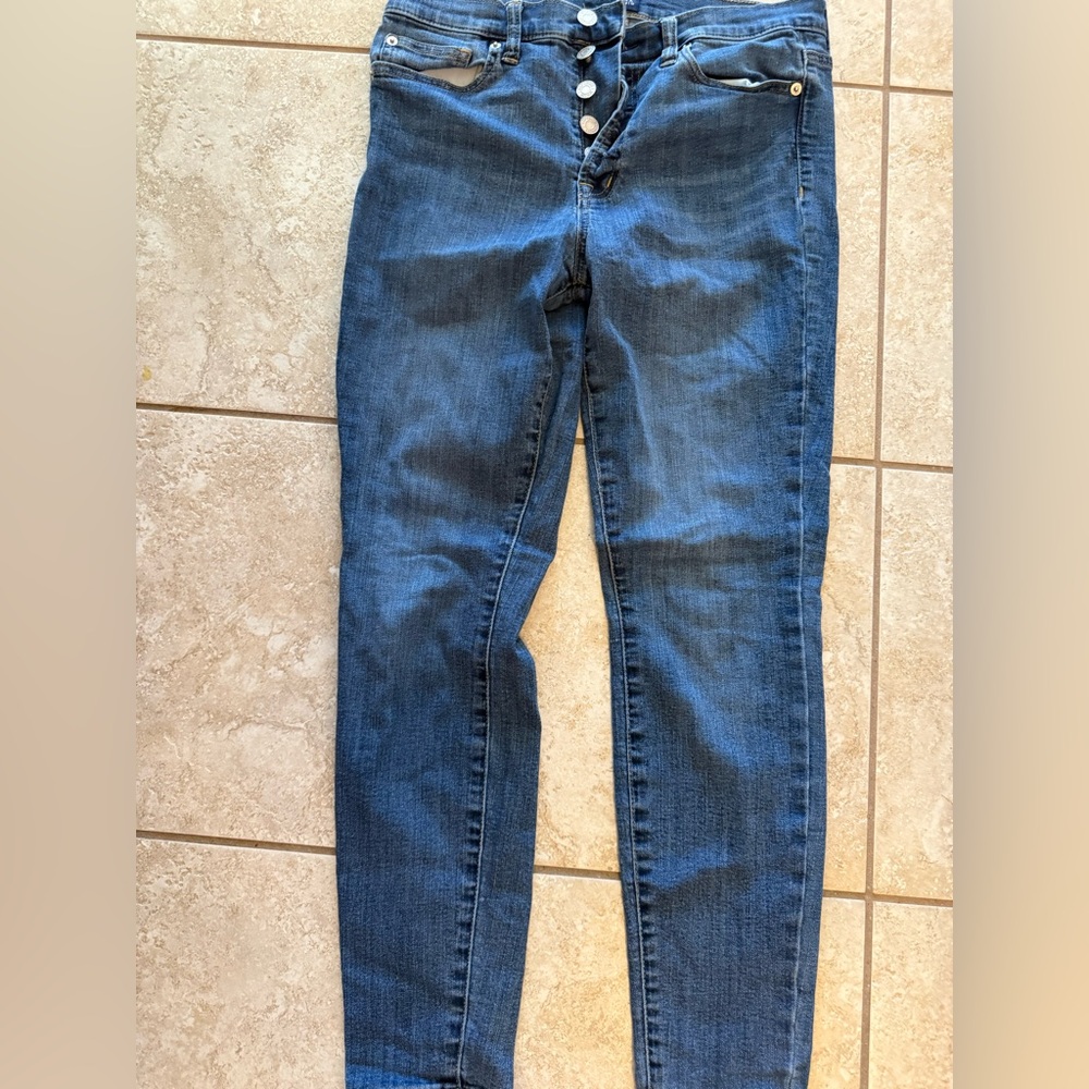 GAP Women's Midnight Blue Skinny Jeans